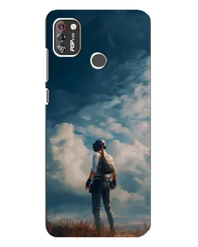 Чохол для TECNO POP 4 Pro з картинкою «Герой PUBG на скелі» Чохол для TECNO POP 4 Pro з картинкою «Герой PUBG на скелі»