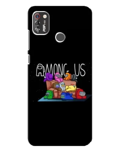 Чехол для TECNO POP 4 Pro с картинкой «Логотип Among Us» Чехол для TECNO POP 4 Pro с картинкой «Логотип Among Us»