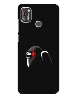 Чехол для TECNO POP 4 Pro с картинкой «Among Us шлем»