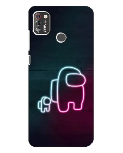 Чехол для TECNO POP 4 Pro с картинкой «Among Us неон-арт» Чехол для TECNO POP 4 Pro с картинкой «Among Us неон-арт»