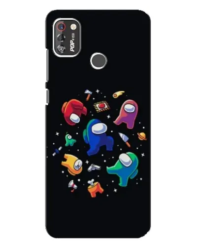 Чехол для TECNO POP 4 Pro с картинкой «Among Us космос» Чехол для TECNO POP 4 Pro с картинкой «Among Us космос»