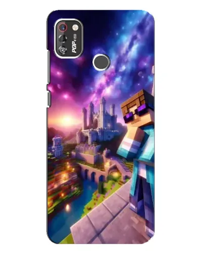 Чехол для TECNO POP 4 Pro с картинкой «Стив и космос»