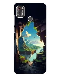 Чехол для TECNO POP 4 Pro с картинкой «Вид из пещеры»