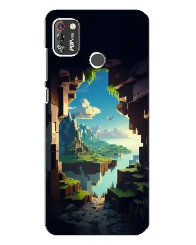 Чехол для TECNO POP 4 Pro с картинкой «Вид из пещеры»