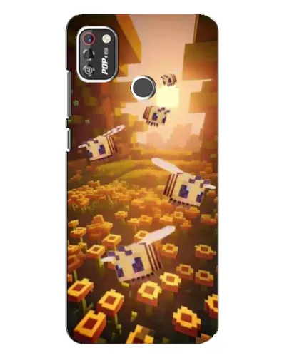 Чехол для TECNO POP 4 Pro с картинкой «Поле подсолнухов»