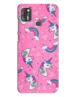 Чехол для TECNO POP 4 Pro с картинкой «Unicorn паттерн розовый» Чехол для TECNO POP 4 Pro с картинкой «Unicorn паттерн розовый»