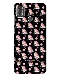 Чехол для TECNO POP 4 Pro с картинкой «Magic Unicorn паттерн»