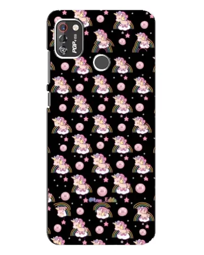 Чехол для TECNO POP 4 Pro с картинкой «Magic Unicorn паттерн»
