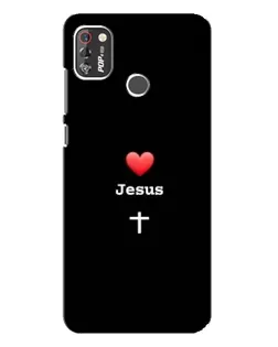 Чохол для TECNO POP 4 Pro з картинкою «Серце - Jesus»