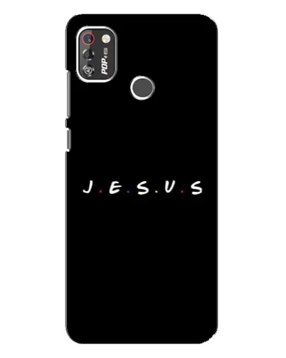 Чохол для TECNO POP 4 Pro з картинкою «Крапки віри J.E.S.U.S.»