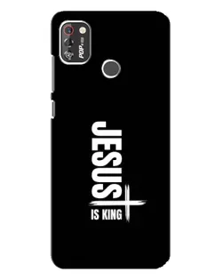 Чохол для TECNO POP 4 Pro з картинкою «Вертикаль віри Jesus»