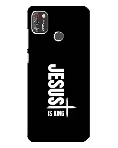 Чохол для TECNO POP 4 Pro з картинкою «Вертикаль віри Jesus»