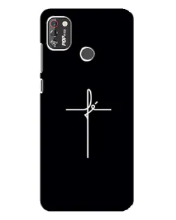 Чохол для TECNO POP 4 Pro з картинкою «Тонкий хрест»