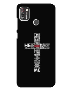 Чохол для TECNO POP 4 Pro з картинкою «Текстовий хрест»