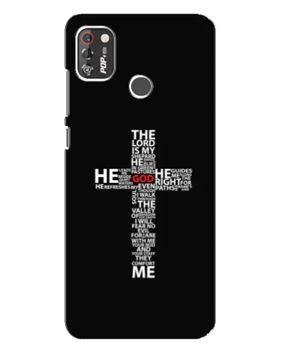 Чохол для TECNO POP 4 Pro з картинкою «Текстовий хрест» Чохол для TECNO POP 4 Pro з картинкою «Текстовий хрест»