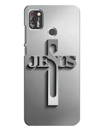 Чохол для TECNO POP 4 Pro з картинкою «Металевий хрест Jesus» Чохол для TECNO POP 4 Pro з картинкою «Металевий хрест Jesus»