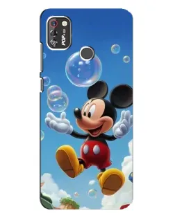 Чохол для TECNO POP 4 Pro з картинкою «Mickey та мильні бульбашки»