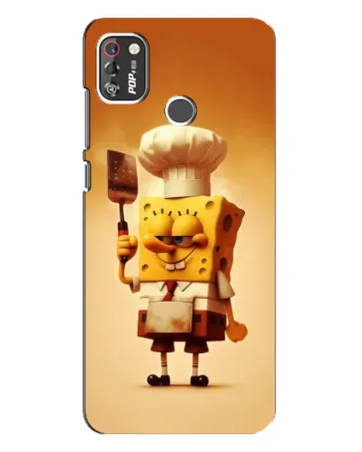 Чохол для TECNO POP 4 Pro з картинкою «Губка Боб кухар» Чохол для TECNO POP 4 Pro з картинкою «Губка Боб кухар»
