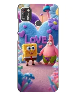 Чохол для TECNO POP 4 Pro з картинкою «Губка Боб Патрік»
