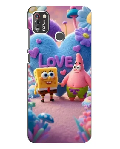 Чохол для TECNO POP 4 Pro з картинкою «Губка Боб Патрік» Чохол для TECNO POP 4 Pro з картинкою «Губка Боб Патрік»