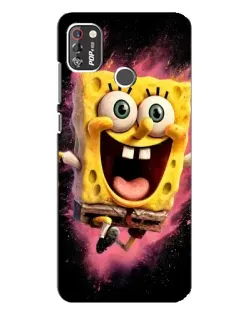 Чохол для TECNO POP 4 Pro з картинкою «Вибуховий Спанч Боб»