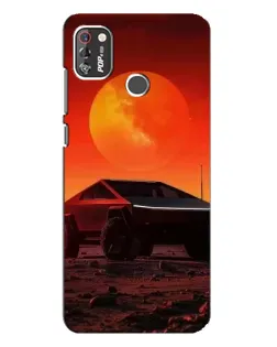 Чохол для TECNO POP 4 Pro з картинкою «Cybertruck на Марсі»