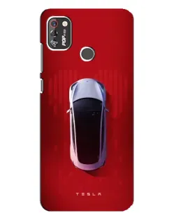 Чохол для TECNO POP 4 Pro з картинкою «Tesla Top View»