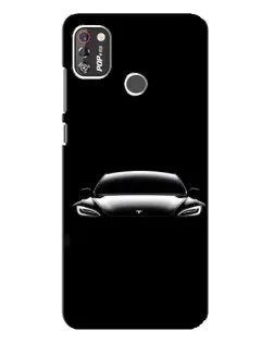 Чохол для TECNO POP 4 Pro з картинкою «Фари Tesla Night»