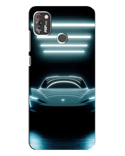 Чохол для TECNO POP 4 Pro з картинкою «Tesla в неоні» Чохол для TECNO POP 4 Pro з картинкою «Tesla в неоні»