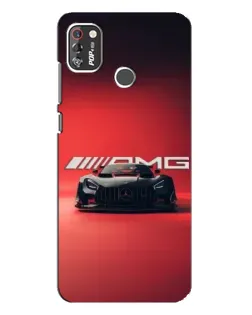 Чехол для TECNO POP 4 Pro с картинкой «Mercedes AMG — красная линия»