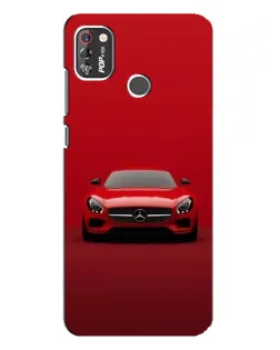 Чехол для TECNO POP 4 Pro с картинкой «Красный Mercedes AMG»