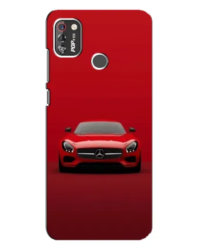 Чехол для TECNO POP 4 Pro с картинкой «Красный Mercedes AMG»