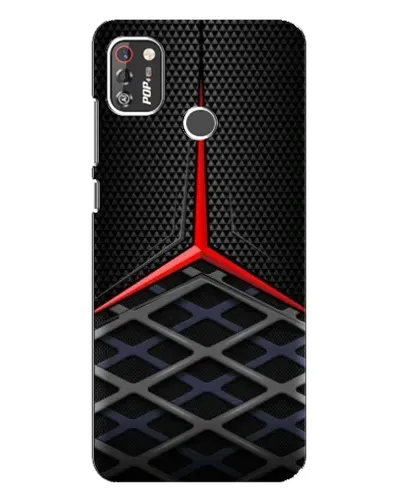 Чехол для TECNO POP 4 Pro с картинкой «Mercedes Carbon Grid»