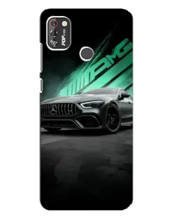 Чехол для TECNO POP 4 Pro с картинкой «Темный Mercedes AMG»