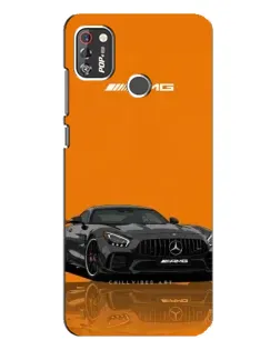 Чехол для TECNO POP 4 Pro с картинкой «Оранжевый Mercedes AMG»