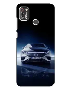Чехол для TECNO POP 4 Pro с картинкой «Ночной Mercedes EQ»