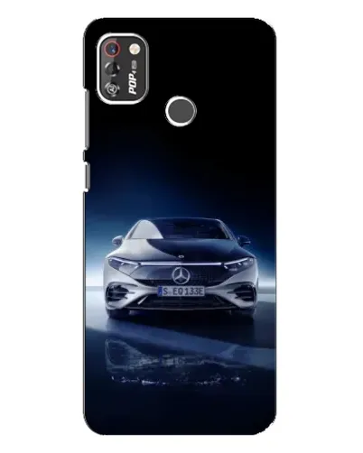 Чехол для TECNO POP 4 Pro с картинкой «Ночной Mercedes EQ»
