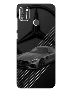 Чехол для TECNO POP 4 Pro с картинкой «Mercedes AMG — графика»