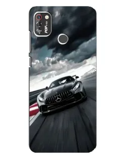 Чехол для TECNO POP 4 Pro с картинкой «Гоночный Mercedes AMG»