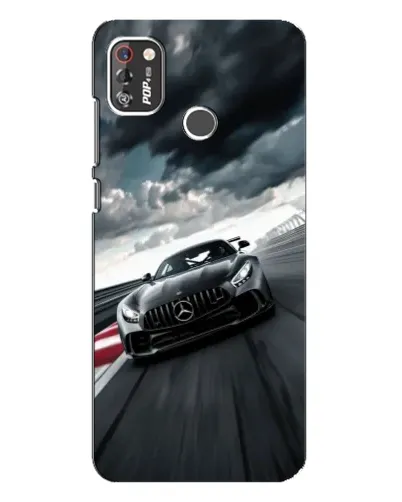Чехол для TECNO POP 4 Pro с картинкой «Гоночный Mercedes AMG»
