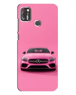 Чохол для TECNO POP 4 Pro з картинкою «Рожевий Mercedes AMG»