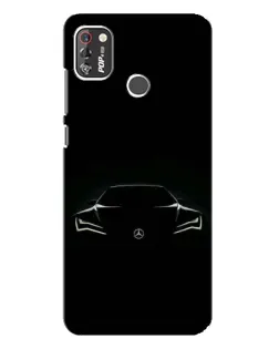 Чохол для TECNO POP 4 Pro з картинкою «Mercedes — силует авто»