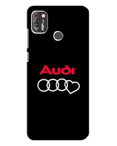 Чехол для TECNO POP 4 Pro с картинкой «Логотип Audi Heart»