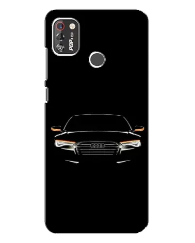 Чехол для TECNO POP 4 Pro с картинкой «Audi — ночной контур»