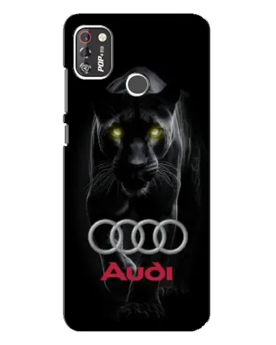 Чехол для TECNO POP 4 Pro с картинкой «Пантера и Audi»