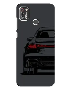 Чехол для TECNO POP 4 Pro с картинкой «Задняя часть Audi — арт»