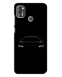 Чехол для TECNO POP 4 Pro с картинкой «Взгляд Audi в темноте»