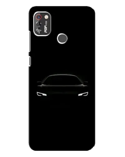 Чехол для TECNO POP 4 Pro с картинкой «Взгляд Audi в темноте»