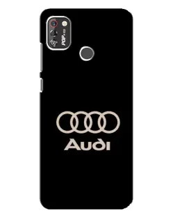 Чехол для TECNO POP 4 Pro с картинкой «Audi — золотой логотип»