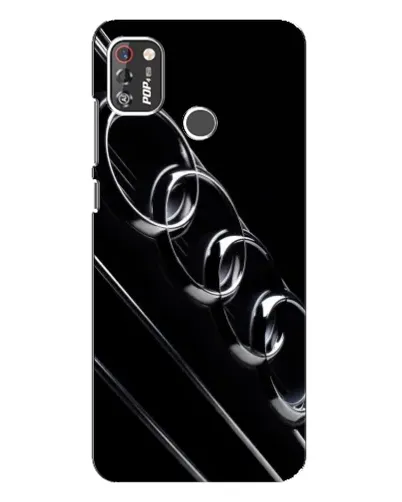 Чехол для TECNO POP 4 Pro с картинкой «Audi — абстрактные кольца»